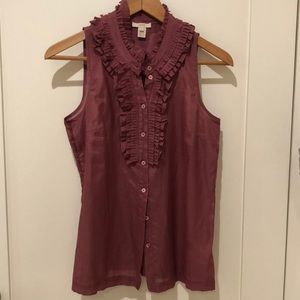 J Crew Ruffled Blouse